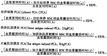 单个核细胞促血浆凝固活性监测急性排斥反应的实验研究①