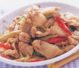 蒜炒五花肉