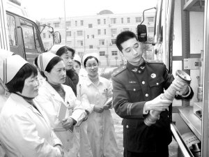安徽阜南消防知识进医院