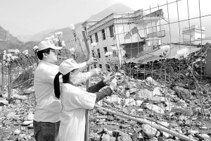 北京医务人员赴四川地震灾区慰问