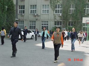 卫管学院积极开展学练广播操运动