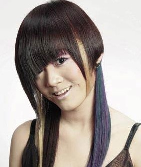 不同脸型10款人气斜刘海