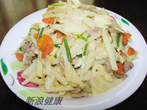 枸杞春笋肉丝