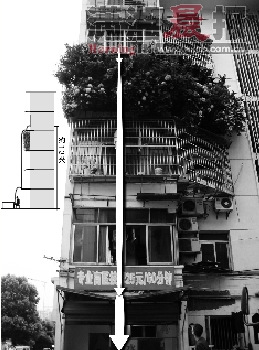 4岁女童从五楼坠落掉在男子腿上仅擦伤