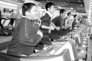 健身馆里过寒假