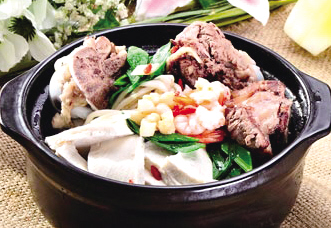 茶树菇牛肉汤