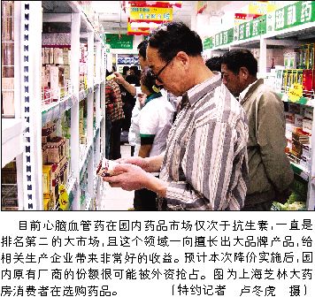 心脑血管药市场首次震荡