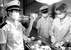 检查餐具消毒