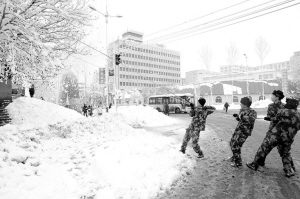 灾后清雪