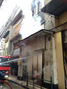 草堆街火警现场毗邻中西药局原址