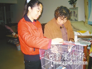 老太想念外孙女教八哥喊外婆