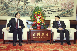 山西省委书记袁纯清会见王国强