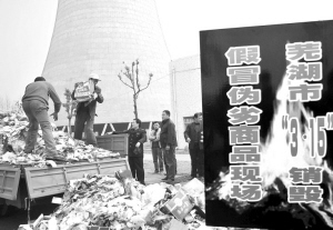 芜湖：假冒劣质商品焚烧发电