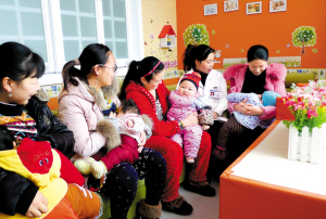 接种大厅有了哺乳小屋