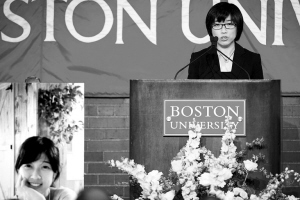 波士顿大学追思遇难中国学生