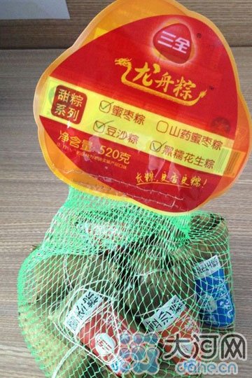 粽子标签加热危害健康 厂家无提示消费者不知情