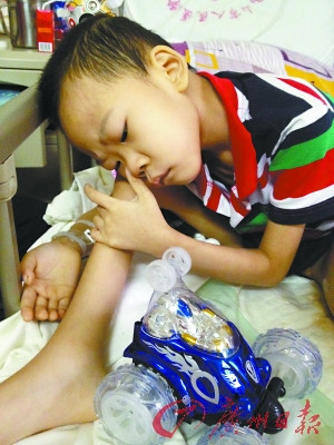 5岁骨癌男孩急寻骨外科医生 截肢或能保命