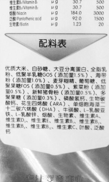贝因美米粉违规添加猪骨粉武汉超市仍有售