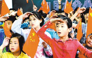 无声的祝福颂祖国
