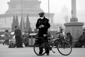 北京空气污染预警升级至橙色
