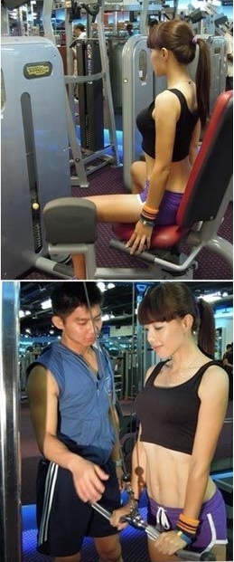 台湾版美魔女爆红 冻龄辣妈酷爱健身