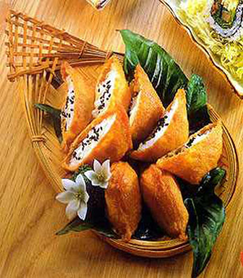 美食DIY：豆腐皮寿司