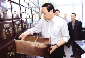 王国强调研基层中医药服务能力建设