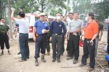 中心救灾防病队现场图片