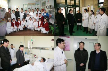 院校领导春节期间到四家医院慰问医护人员