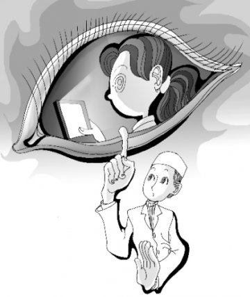 网传睡前刷屏可致散光 眼科医生称多系天生