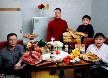 9.蒙古Batsuuri一家每周伙食费25英镑