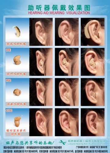 定制式/耳背式/盒式助听器-官方高清创意广告(闽医械广审(文)第2014060018号)