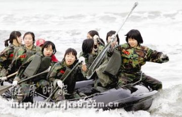 韩国中学生水兵冬季训练营