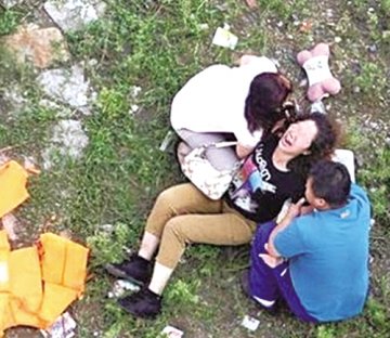 以为患重病抑郁男跳桥