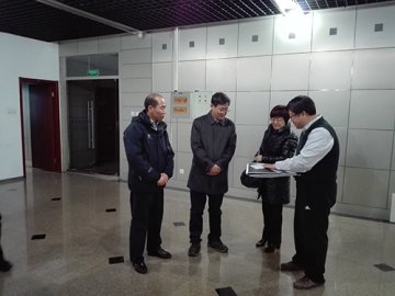 郭文奇调研新受理大厅筹建工作