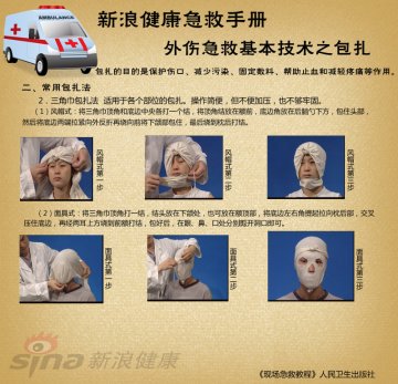 常用包扎方法之三角巾(1)