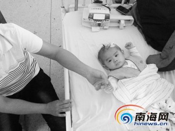 海口3个月婴儿患先心病 影响内脏器官感染肺炎