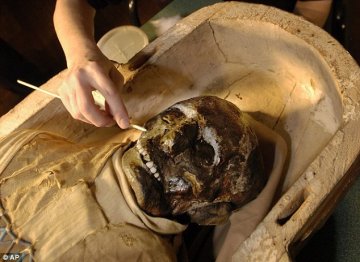 美国麻省总医院开棺清理埃及2500年木乃伊