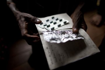 缅甸艾滋病患者的惨景
