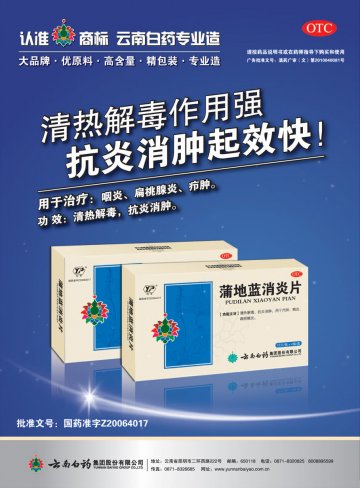 蒲地蓝消炎片-官方高清创意广告(滇药广审(文)第2011030060号)