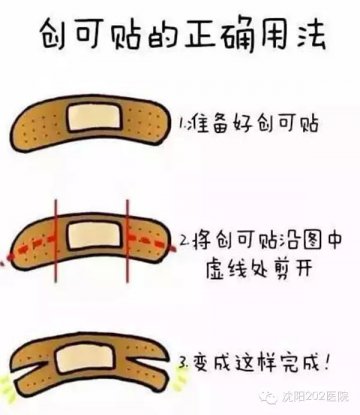 军医图解：创口贴的正确用法