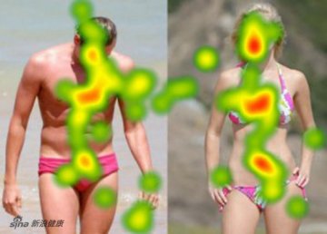 女人关注脸部和躯干 男人关注旁边的杂物