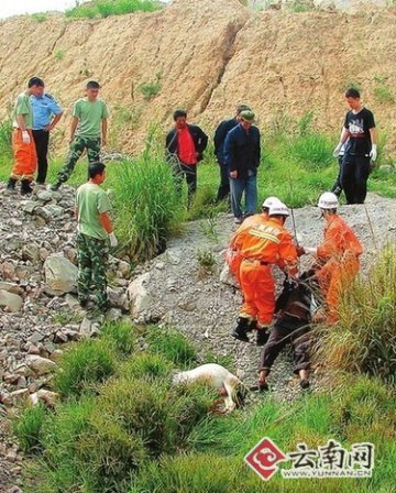 老人为救倒地山羊山沟内猝死 沟内有刺激怪味