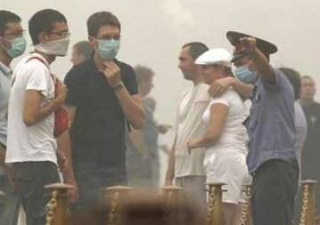 俄山火致千万居民健康受威胁 空气污染超标数倍