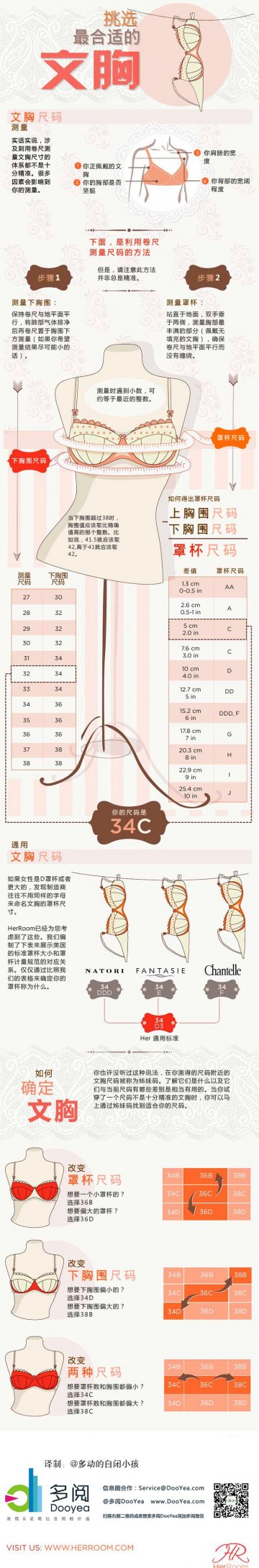 信息图：挑选最合适的文胸