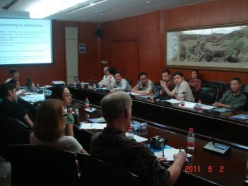 中国农村教育行动计划项目组专家访问寄生虫病所
