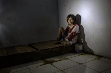 被监禁的印度尼西亚精神疾病患者