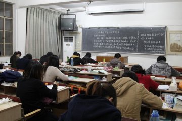 寒风中的温暖--汉中门校区设立考研专用教室