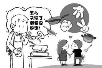 调查显示50%八零后夫妻反对自己做饭 20%无所谓