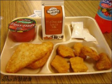 美国的学生午餐